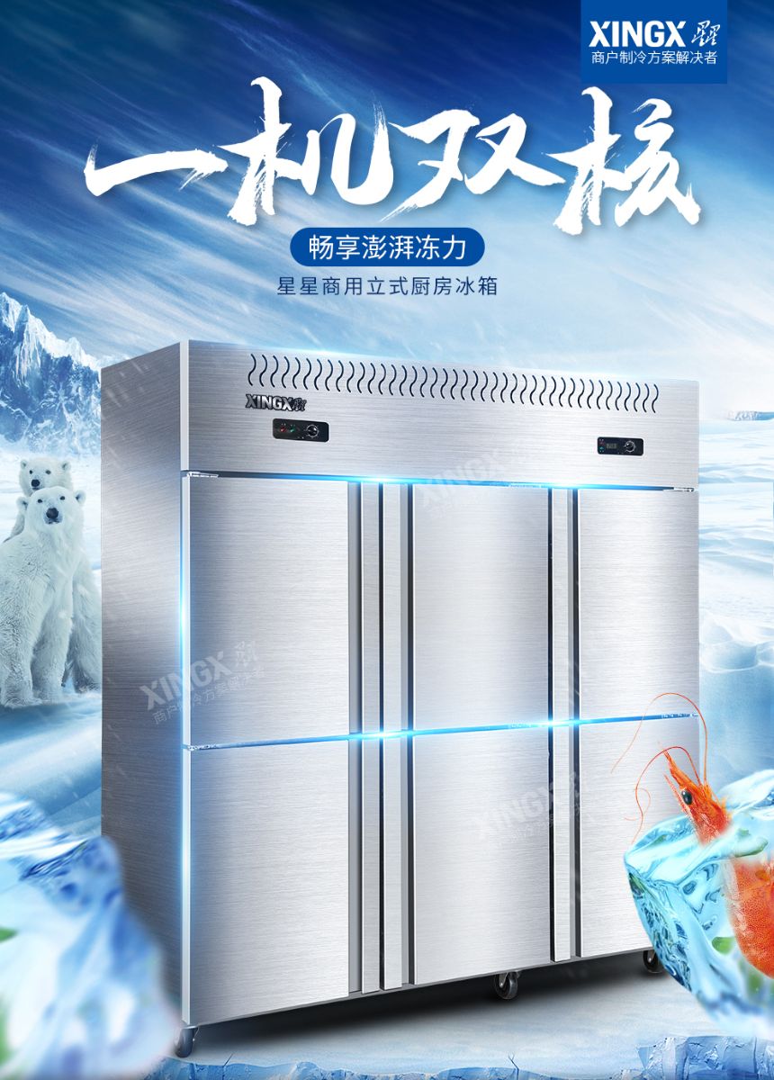 星星冷凍冷藏六門(mén)冰箱