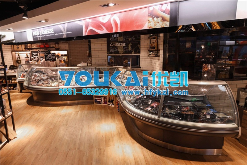 定制弧形風(fēng)冷熟食柜案例