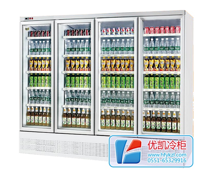 四門整機(jī)風(fēng)冷飲料展示柜（底置壓縮機(jī)）